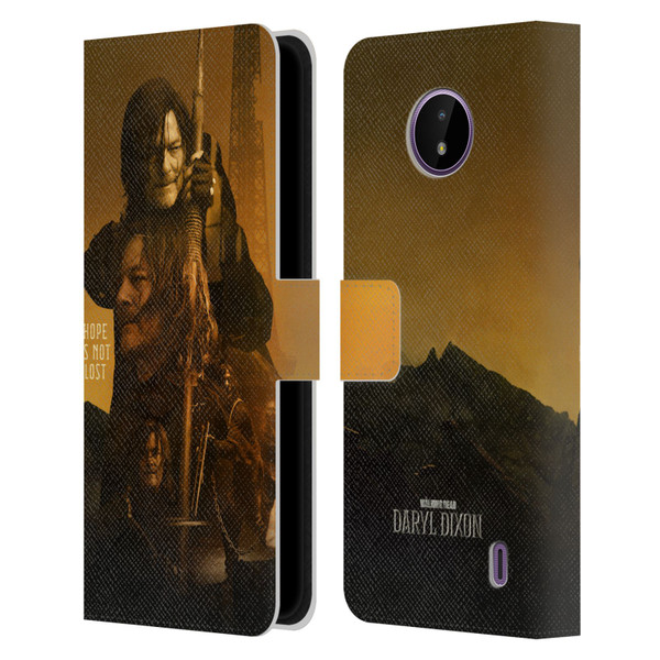 The Walking Dead: Daryl Dixon Key Art Double Exposure Leather Book Wallet Case Cover For Nokia C10 / C20