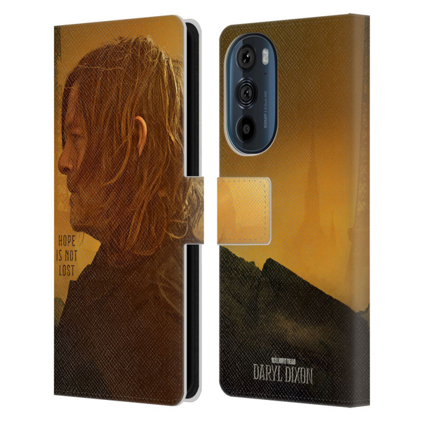 The Walking Dead: Daryl Dixon Key Art Hope Is Not Lost Leather Book Wallet Case Cover For Motorola Edge 30