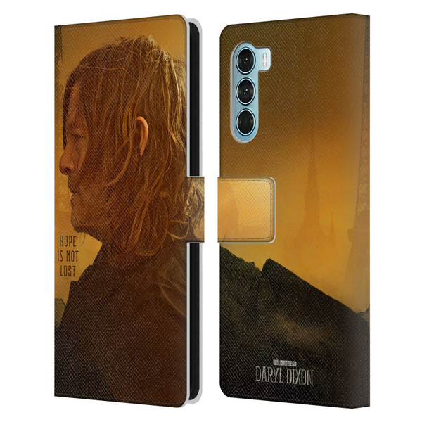 The Walking Dead: Daryl Dixon Key Art Hope Is Not Lost Leather Book Wallet Case Cover For Motorola Edge S30 / Moto G200 5G