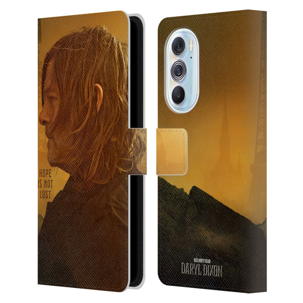 The Walking Dead: Daryl Dixon Key Art Hope Is Not Lost Leather Book Wallet Case Cover For Motorola Edge X30