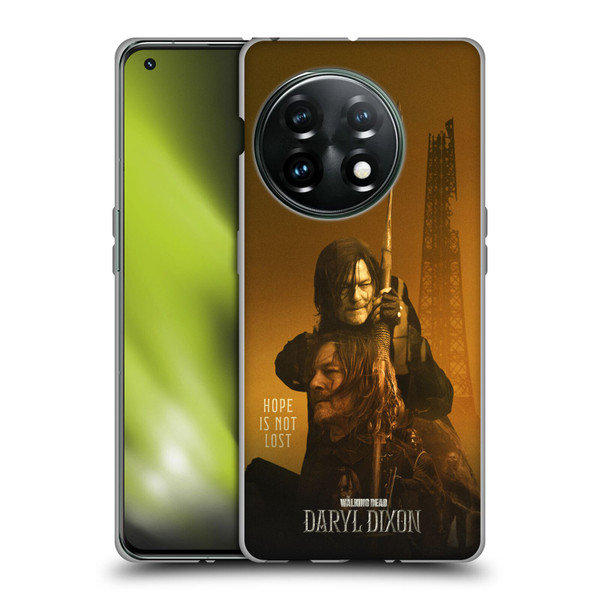 The Walking Dead: Daryl Dixon Key Art Double Exposure Soft Gel Case for OnePlus 11 5G