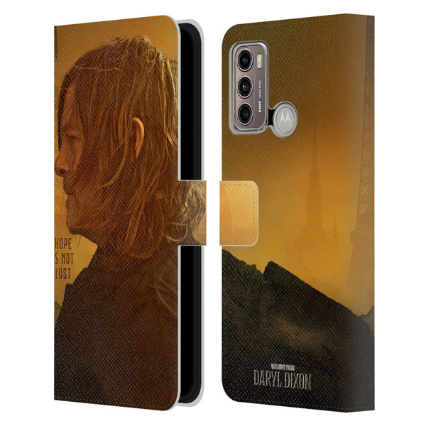 The Walking Dead: Daryl Dixon Key Art Hope Is Not Lost Leather Book Wallet Case Cover For Motorola Moto G60 / Moto G40 Fusion