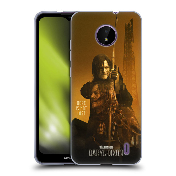 The Walking Dead: Daryl Dixon Key Art Double Exposure Soft Gel Case for Nokia C10 / C20