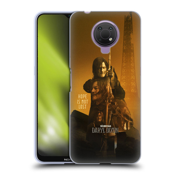 The Walking Dead: Daryl Dixon Key Art Double Exposure Soft Gel Case for Nokia G10