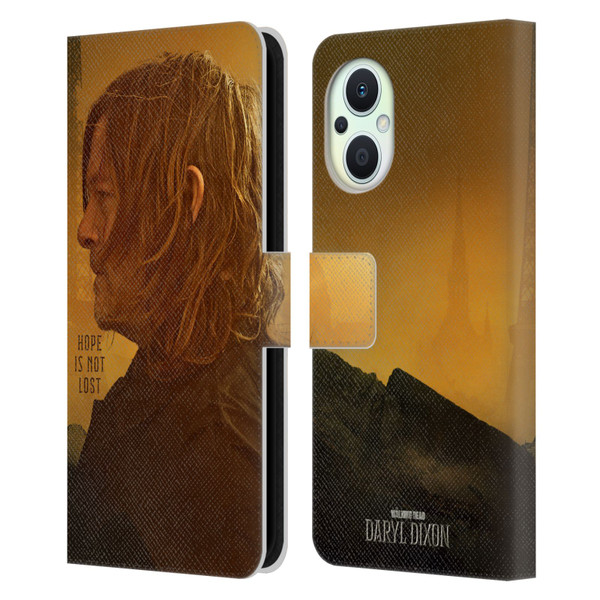 The Walking Dead: Daryl Dixon Key Art Hope Is Not Lost Leather Book Wallet Case Cover For OPPO Reno8 Lite