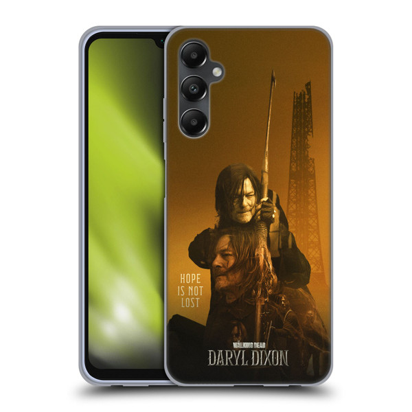 The Walking Dead: Daryl Dixon Key Art Double Exposure Soft Gel Case for Samsung Galaxy A05s