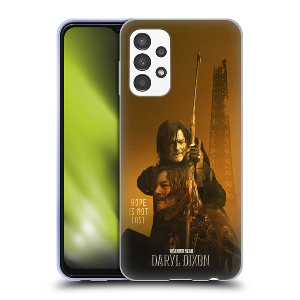 The Walking Dead: Daryl Dixon Key Art Double Exposure Soft Gel Case for Samsung Galaxy A13 (2022)