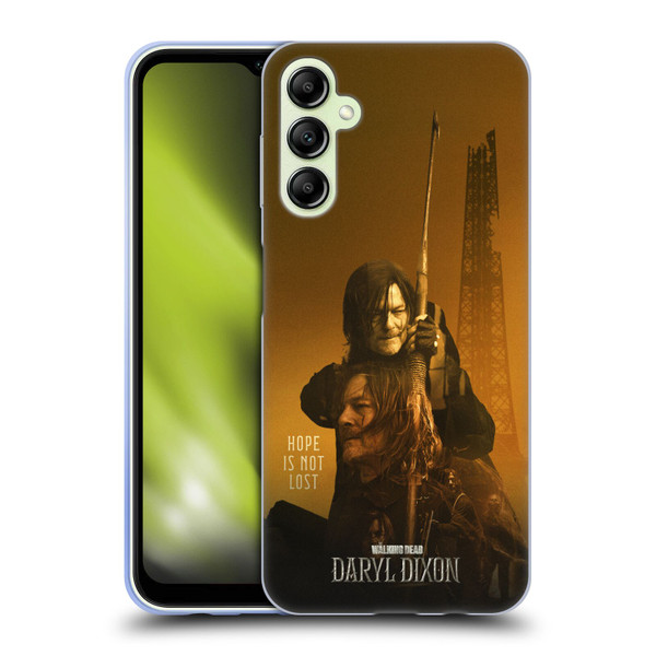 The Walking Dead: Daryl Dixon Key Art Double Exposure Soft Gel Case for Samsung Galaxy A14 5G