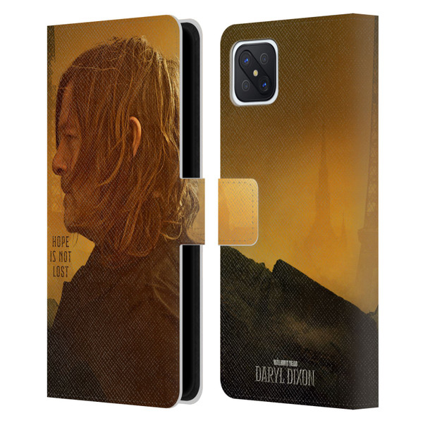 The Walking Dead: Daryl Dixon Key Art Hope Is Not Lost Leather Book Wallet Case Cover For OPPO Reno4 Z 5G
