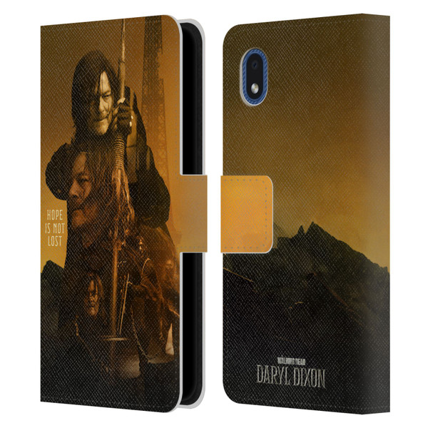 The Walking Dead: Daryl Dixon Key Art Double Exposure Leather Book Wallet Case Cover For Samsung Galaxy A01 Core (2020)