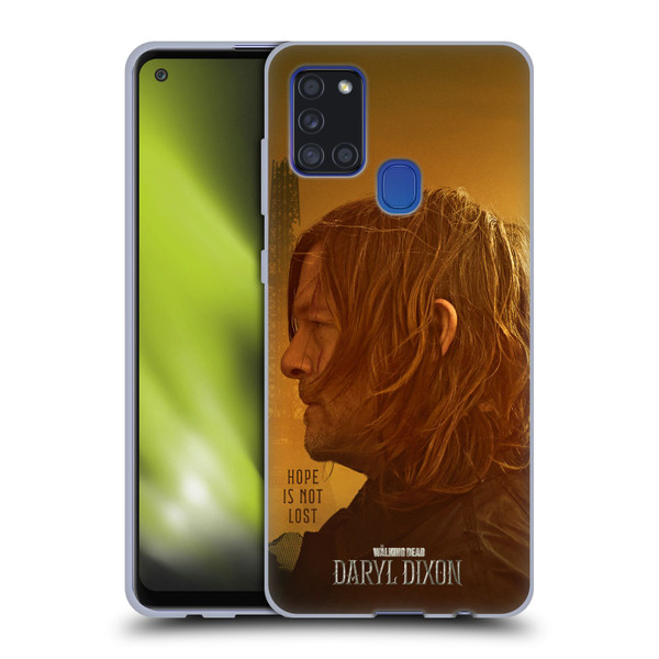 The Walking Dead: Daryl Dixon Key Art Hope Is Not Lost Soft Gel Case for Samsung Galaxy A21s (2020)