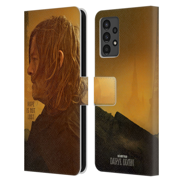 The Walking Dead: Daryl Dixon Key Art Hope Is Not Lost Leather Book Wallet Case Cover For Samsung Galaxy A13 (2022)