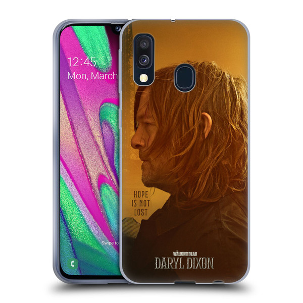 The Walking Dead: Daryl Dixon Key Art Hope Is Not Lost Soft Gel Case for Samsung Galaxy A40 (2019)