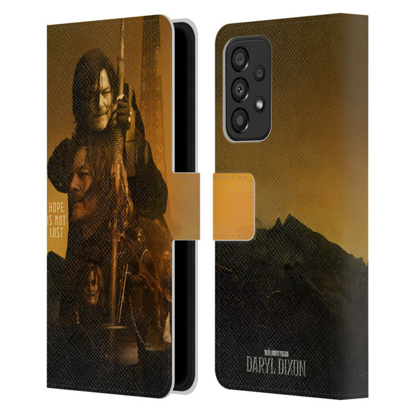 The Walking Dead: Daryl Dixon Key Art Double Exposure Leather Book Wallet Case Cover For Samsung Galaxy A33 5G (2022)