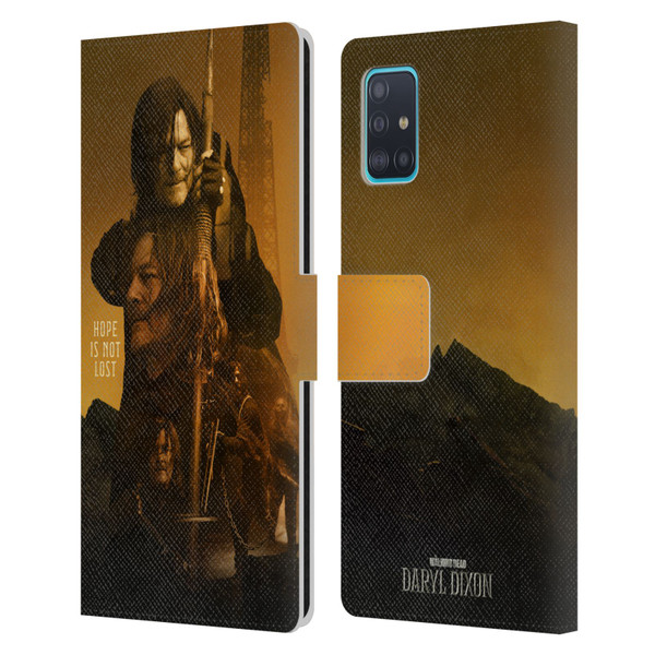 The Walking Dead: Daryl Dixon Key Art Double Exposure Leather Book Wallet Case Cover For Samsung Galaxy A51 (2019)