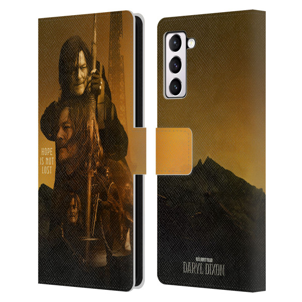 The Walking Dead: Daryl Dixon Key Art Double Exposure Leather Book Wallet Case Cover For Samsung Galaxy S21+ 5G