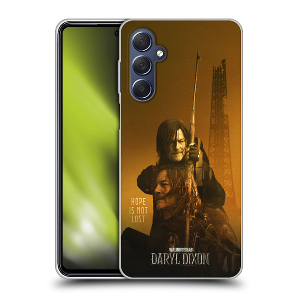 The Walking Dead: Daryl Dixon Key Art Double Exposure Soft Gel Case for Samsung Galaxy M54 5G