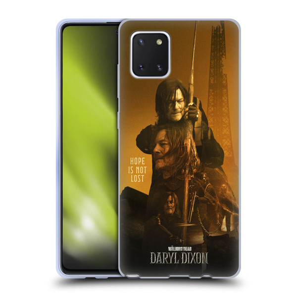 The Walking Dead: Daryl Dixon Key Art Double Exposure Soft Gel Case for Samsung Galaxy Note10 Lite