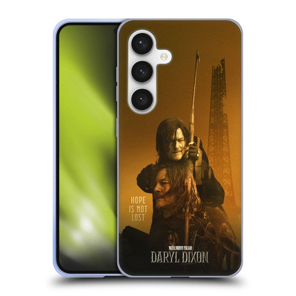 The Walking Dead: Daryl Dixon Key Art Double Exposure Soft Gel Case for Samsung Galaxy S24 5G