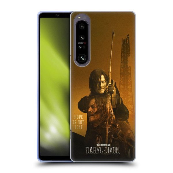 The Walking Dead: Daryl Dixon Key Art Double Exposure Soft Gel Case for Sony Xperia 1 IV