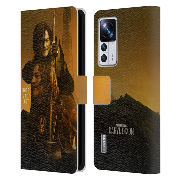 The Walking Dead: Daryl Dixon Key Art Double Exposure Leather Book Wallet Case Cover For Xiaomi 12T Pro