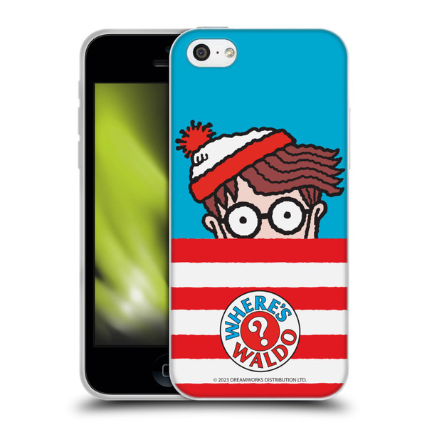 Where's Waldo? Graphics Half Face Soft Gel Case for Apple iPhone 5c