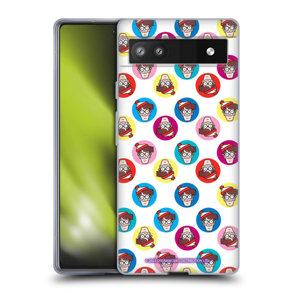 Where's Waldo? Graphics Face Pattern Soft Gel Case for Google Pixel 6a