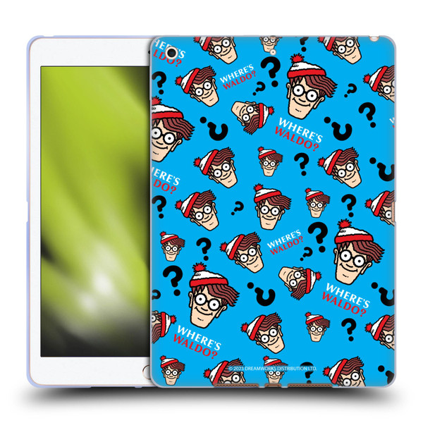 Where's Waldo? Graphics Head Pattern Soft Gel Case for Apple iPad 10.2 2019/2020/2021