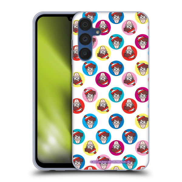 Where's Waldo? Graphics Face Pattern Soft Gel Case for Samsung Galaxy A15