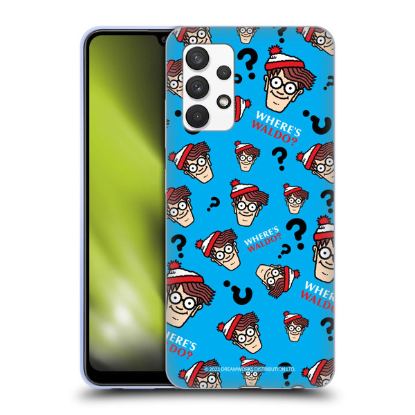 Where's Waldo? Graphics Head Pattern Soft Gel Case for Samsung Galaxy A32 (2021)