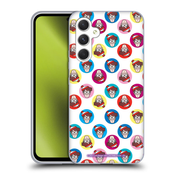 Where's Waldo? Graphics Face Pattern Soft Gel Case for Samsung Galaxy A54 5G