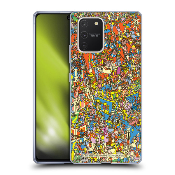 Where's Waldo? Graphics Hidden Wally Illustration Soft Gel Case for Samsung Galaxy S10 Lite