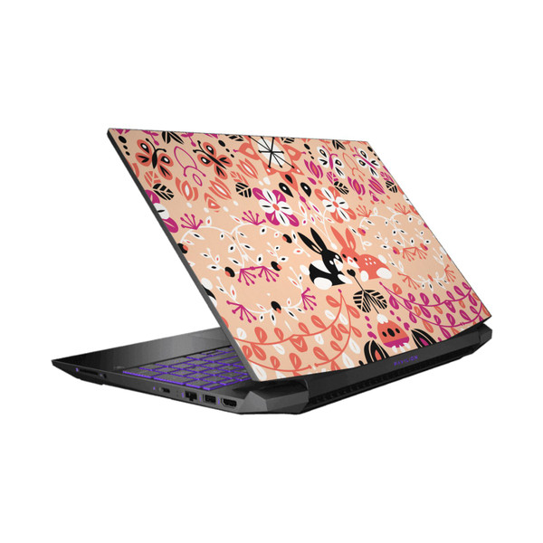 Cat Coquillette Animals Bunny Lovers Vinyl Sticker Skin Decal Cover for HP Pavilion 15.6" 15-dk0047TX