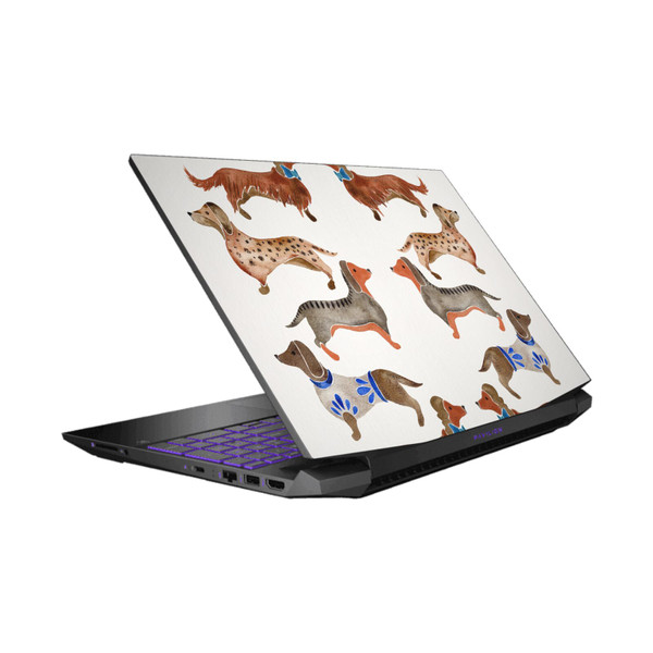 Cat Coquillette Animals Dachshunds Vinyl Sticker Skin Decal Cover for HP Pavilion 15.6" 15-dk0047TX