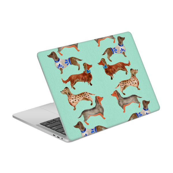 Cat Coquillette Animals Blue Dachshunds Vinyl Sticker Skin Decal Cover for Apple MacBook Pro 13" A1989 / A2159