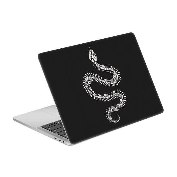 Cat Coquillette Animals White Ombre Snake Skeleton Vinyl Sticker Skin Decal Cover for Apple MacBook Pro 13" A1989 / A2159