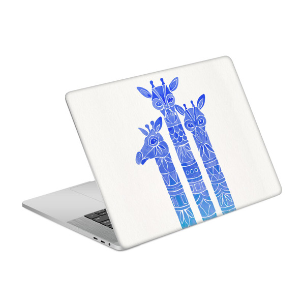 Cat Coquillette Animals Blue Ombre Giraffes Vinyl Sticker Skin Decal Cover for Apple MacBook Pro 15.4" A1707/A1990