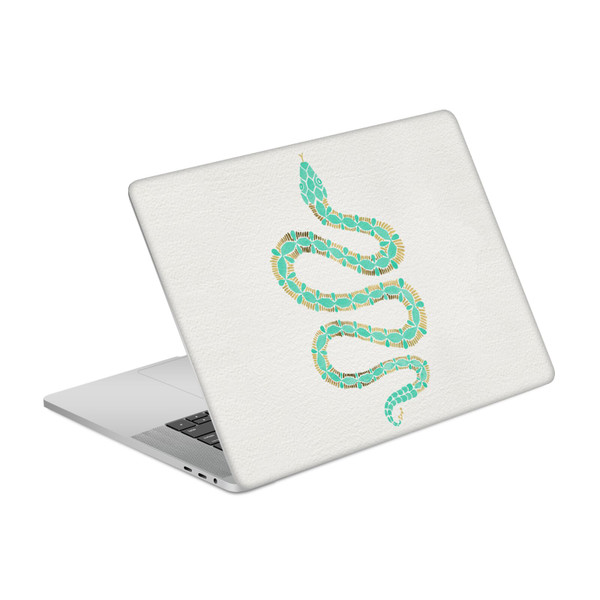 Cat Coquillette Animals Snake Mint Vinyl Sticker Skin Decal Cover for Apple MacBook Pro 15.4" A1707/A1990