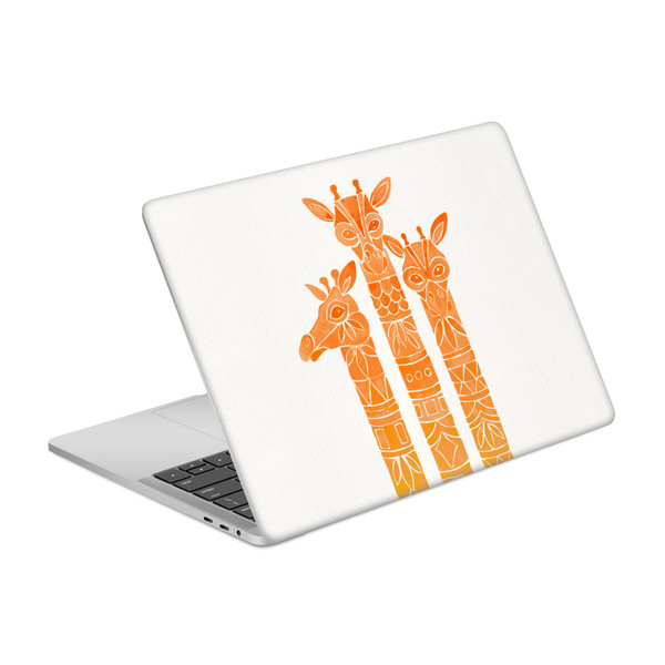 Cat Coquillette Animals Orange Ombre Giraffes Vinyl Sticker Skin Decal Cover for Apple MacBook Pro 13.3" A1708