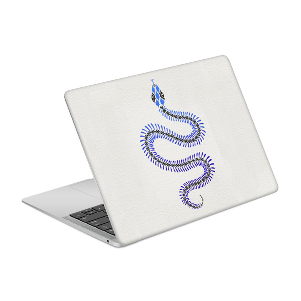 Cat Coquillette Animals Blue Ombre Snake Skeleton Vinyl Sticker Skin Decal Cover for Apple MacBook Air 13.3" A1932/A2179