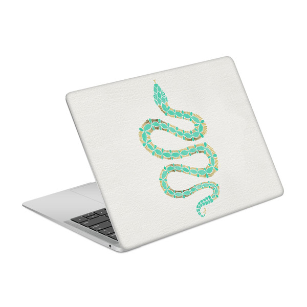 Cat Coquillette Animals Snake Mint Vinyl Sticker Skin Decal Cover for Apple MacBook Air 13.3" A1932/A2179