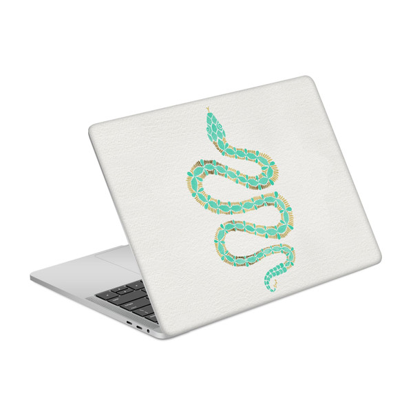 Cat Coquillette Animals Snake Mint Vinyl Sticker Skin Decal Cover for Apple MacBook Pro 13" A2338