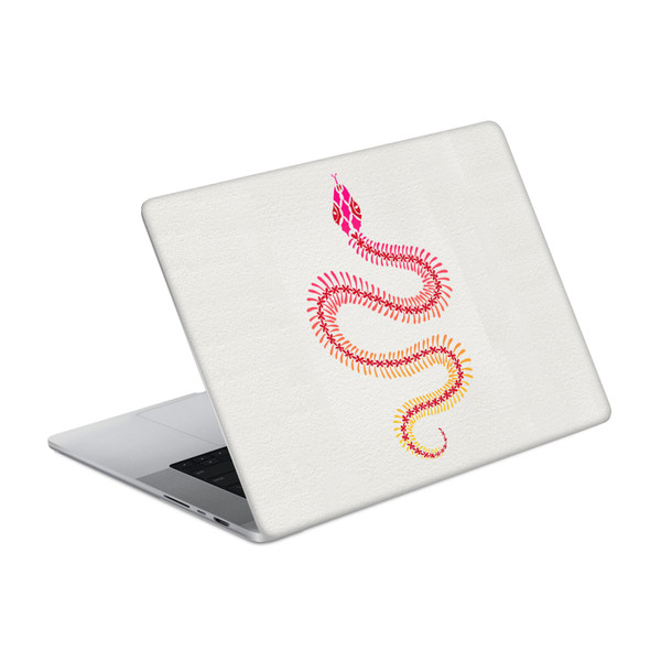 Cat Coquillette Animals Pink Ombre Snake Skeleton Vinyl Sticker Skin Decal Cover for Apple MacBook Pro 14" A2442