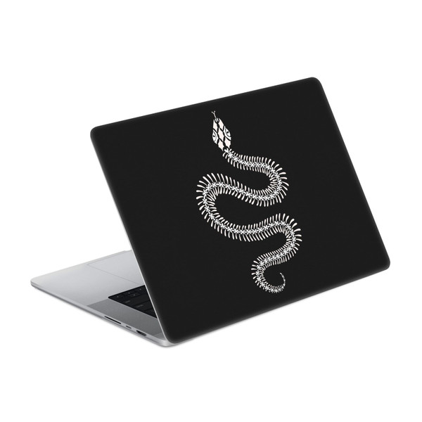 Cat Coquillette Animals White Ombre Snake Skeleton Vinyl Sticker Skin Decal Cover for Apple MacBook Pro 14" A2442