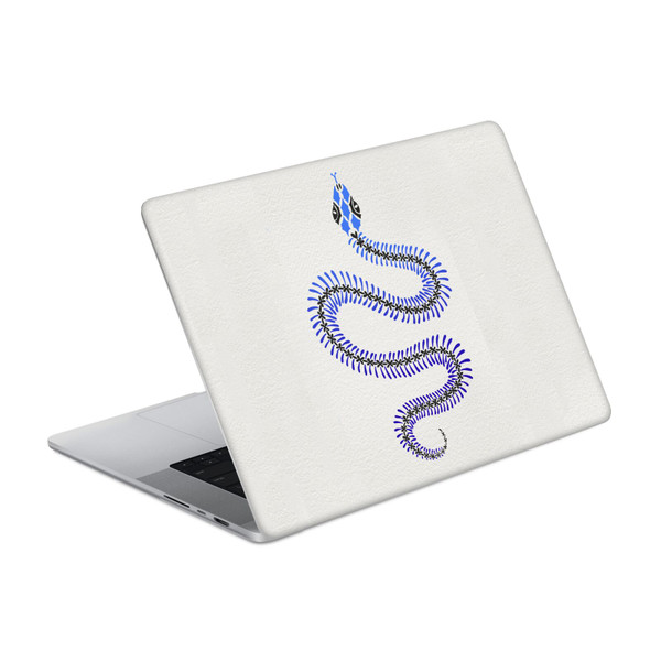 Cat Coquillette Animals Blue Ombre Snake Skeleton Vinyl Sticker Skin Decal Cover for Apple MacBook Pro 16" A2485