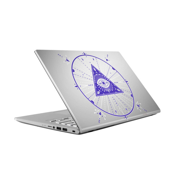 Cat Coquillette Evil Eye Navy Mandala Vinyl Sticker Skin Decal Cover for Asus Vivobook 14 X409FA-EK555T