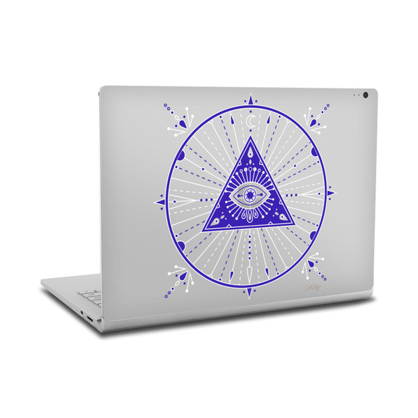 Cat Coquillette Evil Eye Navy Mandala Vinyl Sticker Skin Decal Cover for Microsoft Surface Book 2