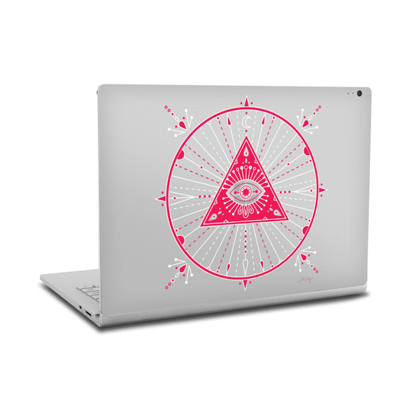 Cat Coquillette Evil Eye Pink Mandala Vinyl Sticker Skin Decal Cover for Microsoft Surface Book 2