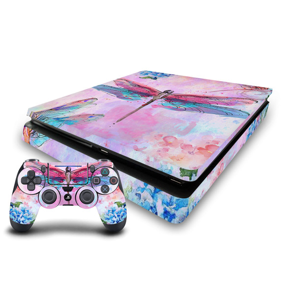 Jena DellaGrottaglia Animals Dragonflies Vinyl Sticker Skin Decal Cover for Sony PS4 Slim Console & Controller