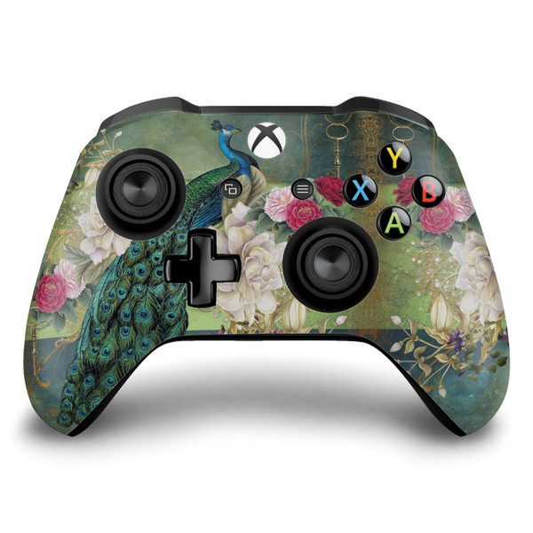 Jena DellaGrottaglia Animals Peacock Vinyl Sticker Skin Decal Cover for Microsoft Xbox One S / X Controller